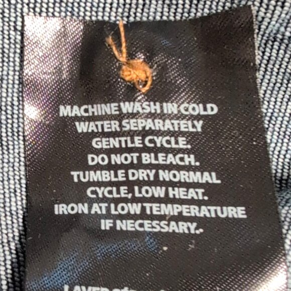 Buffalo David Bitton Ladies Darkwash Stretch Denim Shirt sz XXL Relaxed Fit - Picture 10 of 11